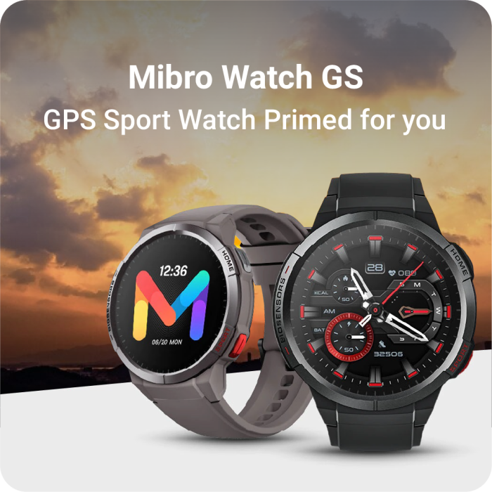 Mibro Watch GS Écran Amoled HD avec GPS - Noir – Image 3
