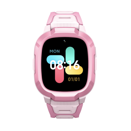 Mibro kids P6 Montre intelligente pour enfants Carte Sim 4G / Appel téléphonique vidéo / Traqueur GPS - Pink